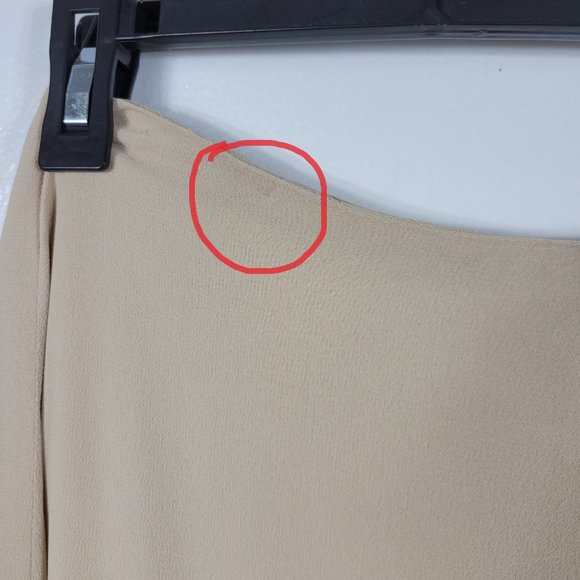 Reformation Womens Cream Maxi Flare Skirt 100% Viscose Size 4 - Picture 7 of 9